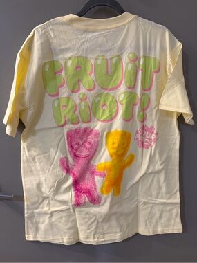 Grayson Threads Fruit Riot Graphic Tee - Yellow with Pink & Green